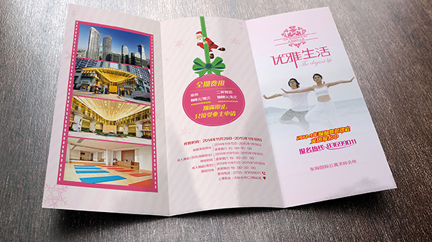 深圳東海集團瑜伽彩頁設計作品案例圖片欣賞